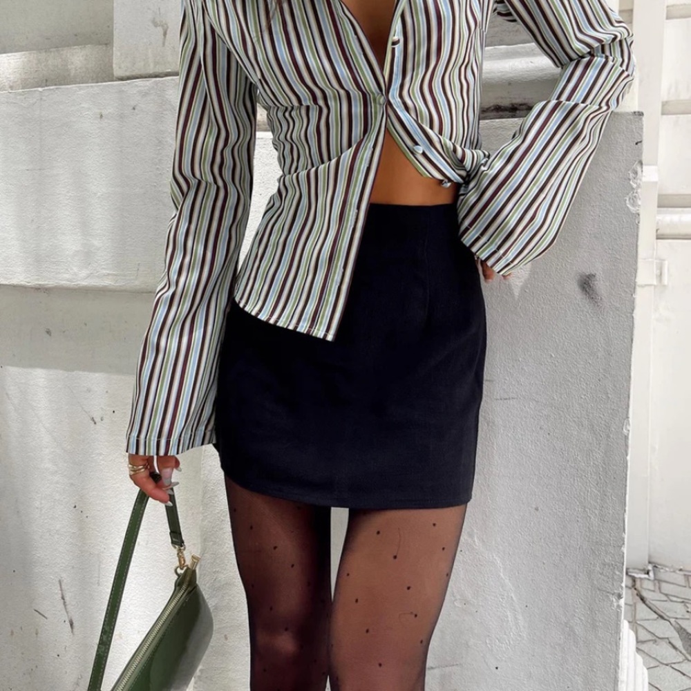 Princess Polly black mini skirt
